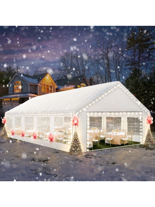 SANOPY 16x32ft Heavy Duty Party Tent, Outdoor Comm...